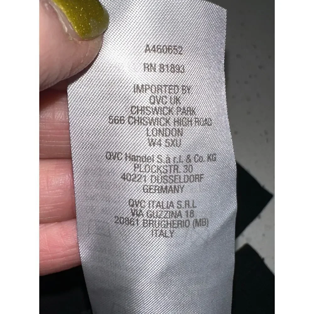 Susan Graver Top Sleeveless Liquid Knit Black L Layering Capsule Minamalist - Picture 4 of 8